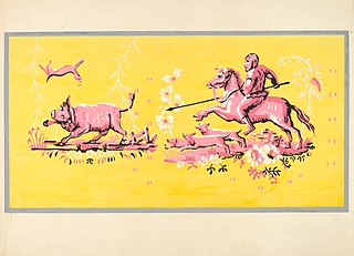 Bandbox Design - Hunting Scene