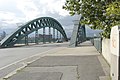 Honsellbrücke Richtung Ostbahnhof, Frankfurt am Main, Ffm Osthafen