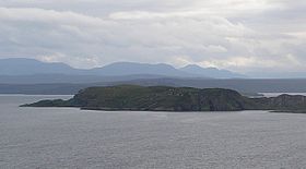 Horse Island vue depuis Badenscaillie.