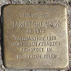 Stolperstein für Jakob Sklarek