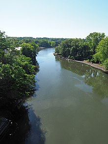 Looking southeast from Eastchester Bridge