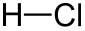 Structuur van waterstofchloride