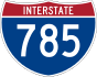 Interstate 785 marker