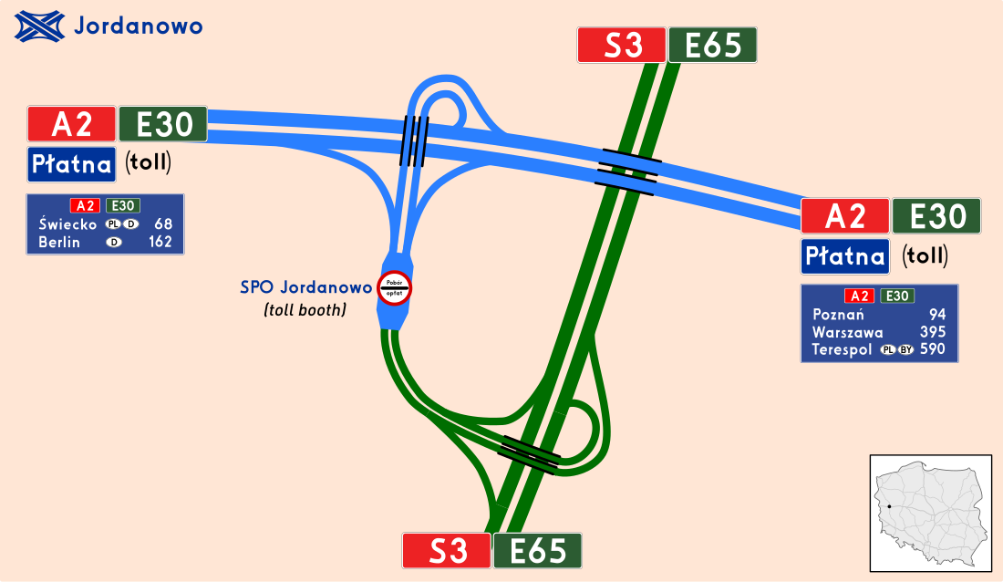 Autobahnknoten Jordanowo