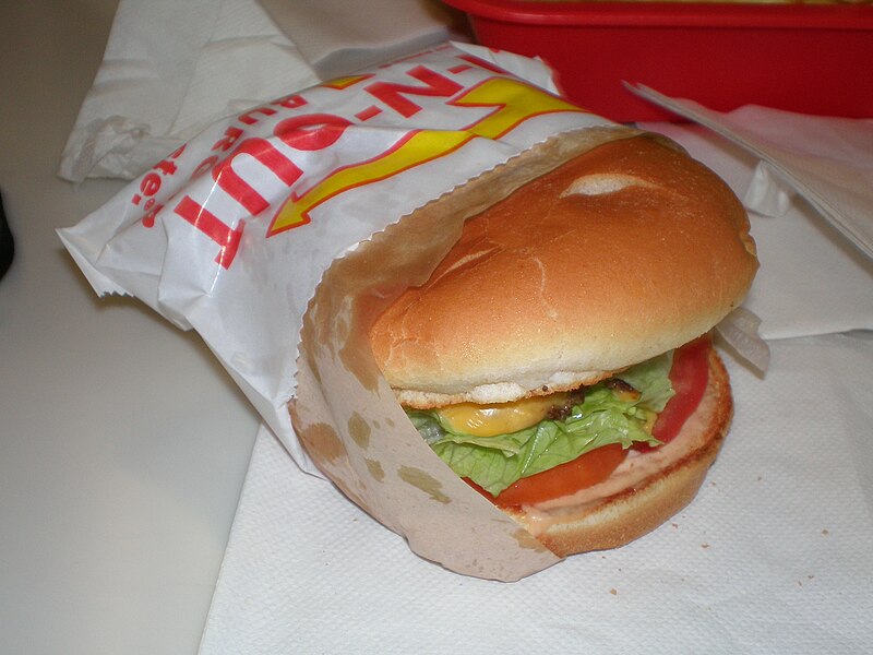 File:In-N-Out Burger cheeseburger.jpg