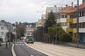 English: Bergen Light Rail track between Brann stadion and Wergeland stations, in Bergen, Norway.