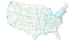 Streckenverlauf der Interstate 95