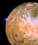 Volcanic eruption on Io