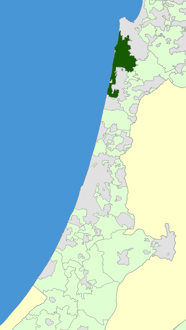 Israel Map - Hof HaCarmel Regional Council Zoomin.svg