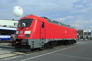 102 003 auf der InnoTrans in Berlin (September 2016)