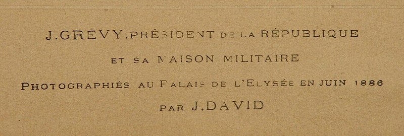 File:J Grévy, président de la République, Palais de l'Elysée (J David, 1886) - 3.jpg