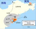 Миниатюра для Файл:Japanese Army's advanced in Battle of Tsingtao - map (zh-hans).svg