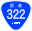 Japanese National Route Sign 0322.svg