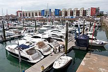 The Jersey Boat Show, an annual event in and around Saint Helier Marina Jersey Boat Show.jpg