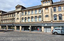 The "Johnnie Walker Bond" in Kilmarnock operated until the opening of a new plant on Hill Street in Kilmarnock Johnnie Walker Bond, Kilmarnock.jpg