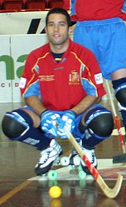 Josep Maria Selva Crissta, selección española hockey, championnat du monde 2007 Montreux.jpg