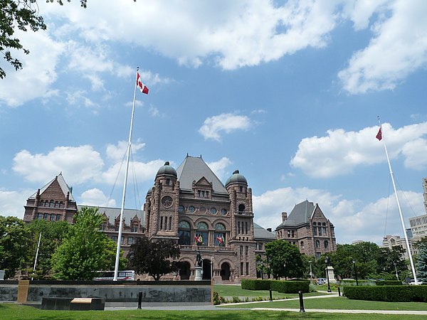 The Ontario Legislative Building, from which Rae governed Ontario as the first NDP premier of the province