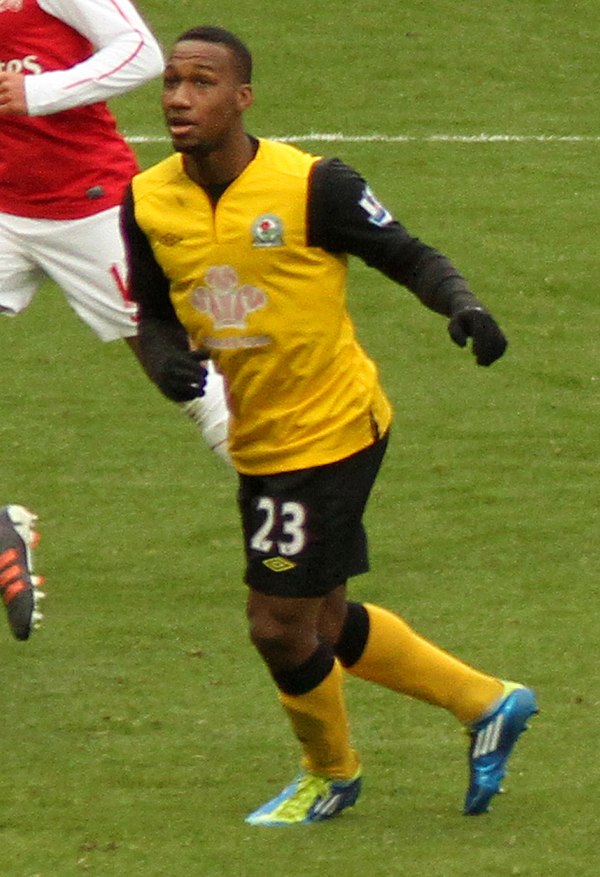 Hoilett playing for Blackburn Rovers in 2012