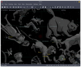 Скриншот программы KStars