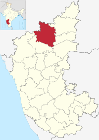 मानचित्र जिसमें बीजापुर ज़िला Bijapur district ವಿಜಯಪುರ ಜಿಲ್ಲೆ हाइलाइटेड है