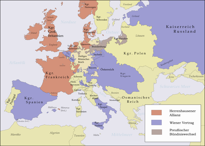 Datei:Karte - Bündnissysteme in Europa 1725-1730.png