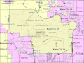 Mapa města Kansas City (Kansas)