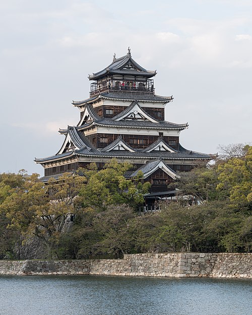 Image: Keep tower, Hiroshima Castle, Southwest remote view 20190417 1