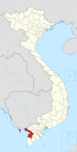 Ubicación de Kiên Giang dentro de Vietnam