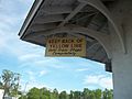 An even older sign at Kingstree... or at least an older looking one.