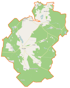 Mapa lokalizacyjna gminy Koczała