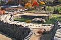 Main grounds of Samseonggung where the Sages's shrine hall is located. Samseonggung Shrine dedicated to the traditional worship of the three mythical creators of Korea: Whanin, Whanung, and Dangun.