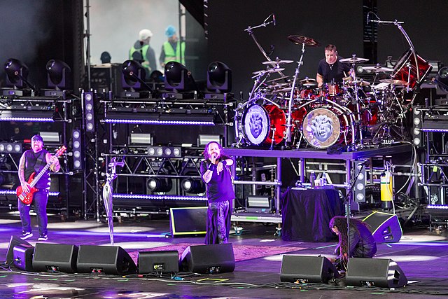 Korn performing at Rock am Ring in 2022