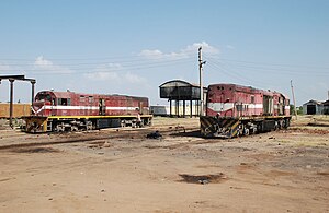 Bahnhof Kosti am Nilufer. Für den Südsudan bestimmte Güter werden hier auf Frachtkähne umgeladen