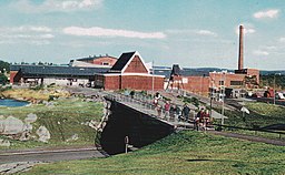 Vandringskyrkan på sin ursprungliga plats i Länsmansgården 1966-1972