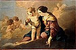 La Hyre Madonna col Bambino in paradiso.jpg