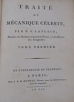 Thumbnail for Traité de mécanique céleste