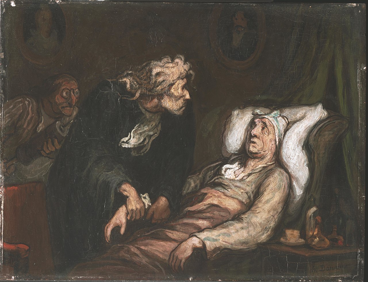 Оноре Домье. Мнимый больной.1860-1862 