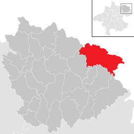 Poloha obce Liebenau v okrese Freistadt (klikacia mapa)