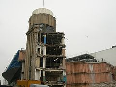 Althoff-Turm am 31. Mai 2008, einen Tag vor Sprengung
