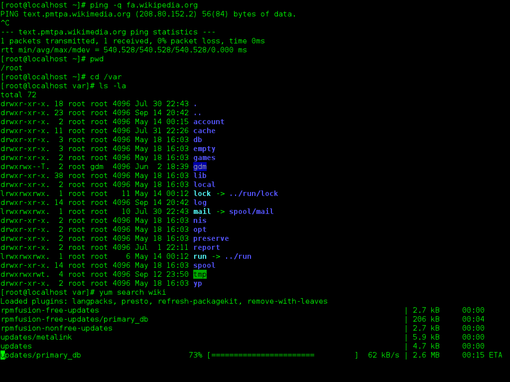 Linux command-line. Bash. GNOME Terminal. screenshot.png
