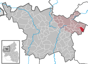 Poziția Lirstal pe harta districtului Vulkaneifel