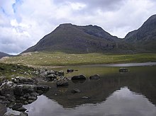 Loch Fiachanis in the interior, looking towards the Cuillin