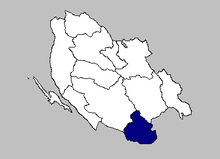 the Lovinac municipality within Lika-Senj County Lovinac.PNG