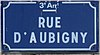 Lyon 3e - Rue d'Aubigny - Plaque (janv 2019) (retouchée).jpg