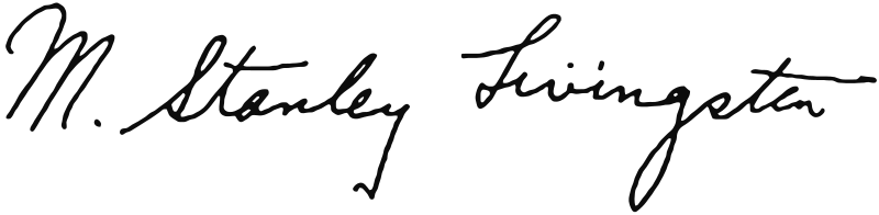 File:M. Stanley Livingston Signature .svg