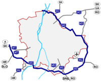 M0 — начальный пункт других основных автомагистралей