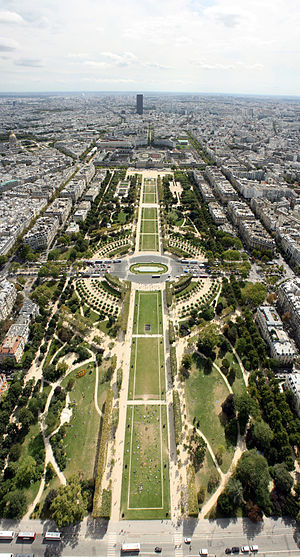 Champ De Mars: Large public green space in Paris, France