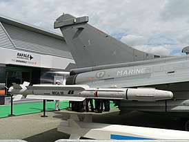 MICA-IR (с тепловой ГСН) на консоли Rafale Marine