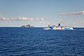 Moby ferry on route from Elba island