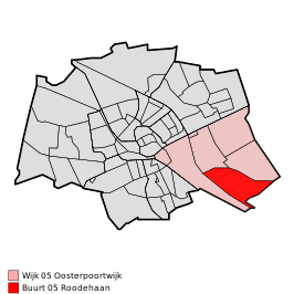 Kaart van Roodehaan